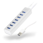 ALOGIC 7 Port USB Hub - Aluminium Unibody with Power Adapter - Prime Series