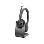 HP Poly Voyager 4320 - Voyager 4300 series - headset - on-ear - Bluetooth - wireless - active noise cancelling - USB-C via Bluetooth adapter - black