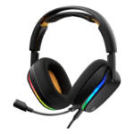 Glorious Gaming Glorious GHS Eternal RGB - Stereo RGB headset voor pc, PS5, PS4, Switch - Custom-tuned, gekantelde drivers, verstelbare, kristalheldere, afneembare mic, USB-C - Duurzaam, dag/nacht comfort - Zwart