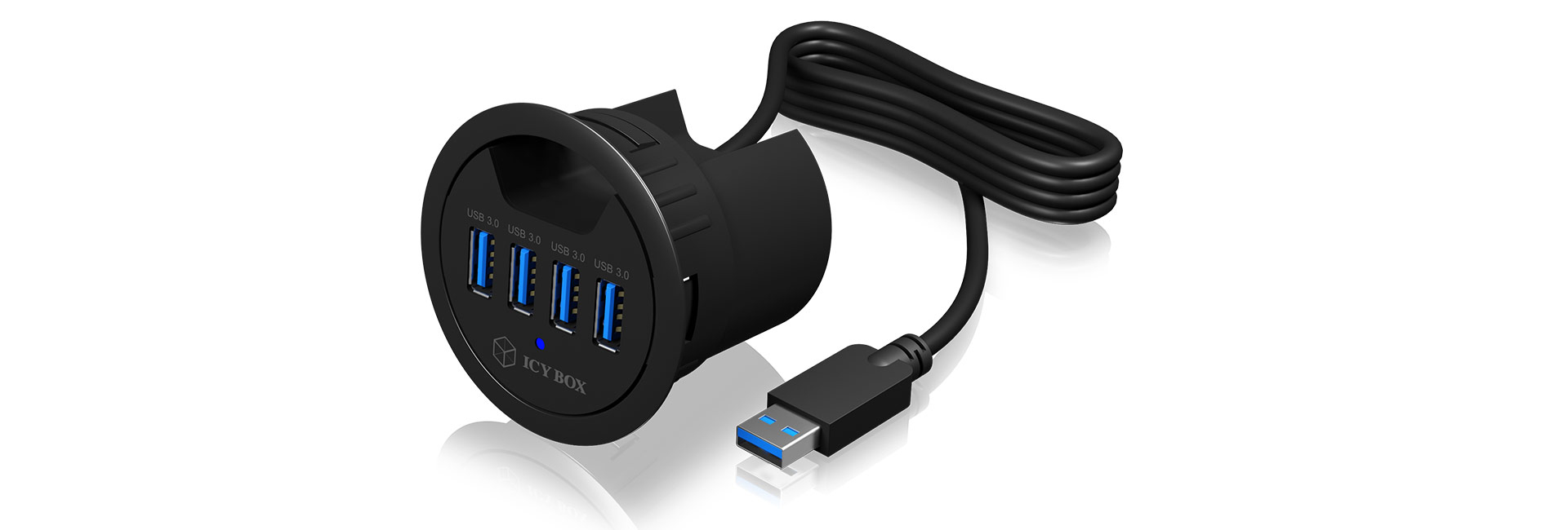 Image of ICY BOX IB-HUB1403 USB 3.2 Gen 1 (3.1 Gen 1) Type-A 5000 Mbit/s Black