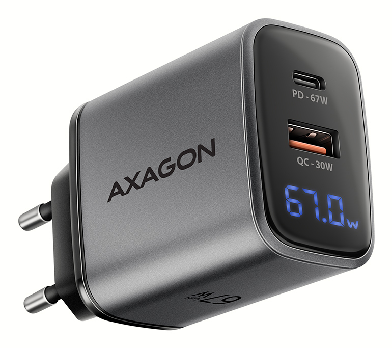 EU Product - USB Ladegert 67 W USB-C Buchse Power Delivery USB-A Quick Charge 3.0 - Cable - Digital