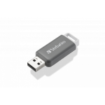Verbatim V DataBar USB flash drive 128 GB USB Type-A 2.0 Grijs