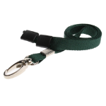 Digital ID 10mm Recycled Plain Dark Green Lanyards with Metal Lobster Clip (Pack of 100)