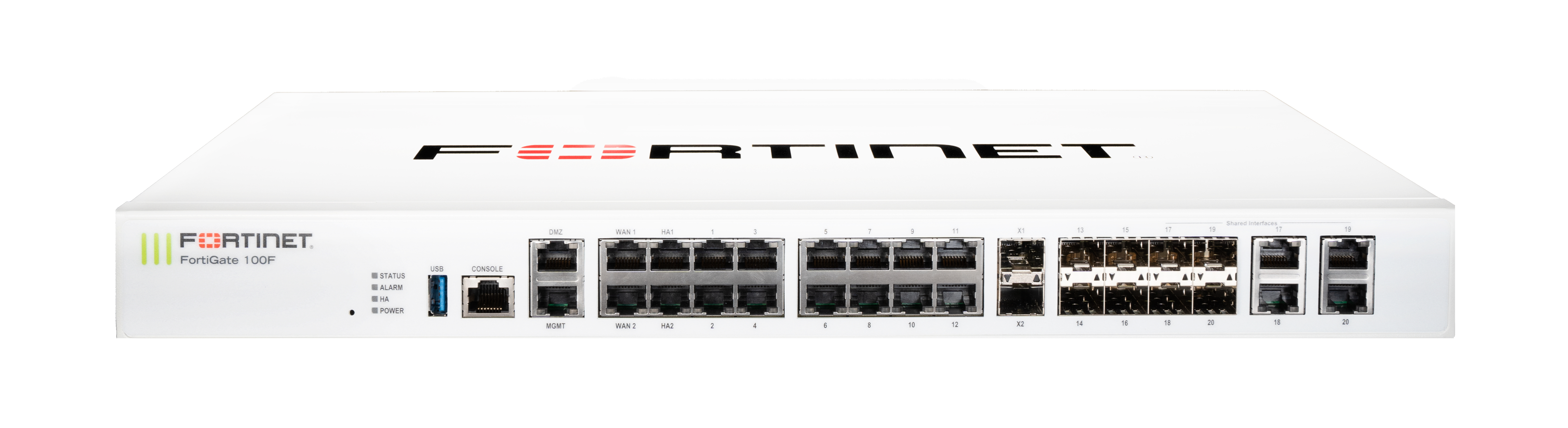 Image of Fortinet 22 x GE RJ45 ports (including 2 x WAN ports, 1 x DMZ...