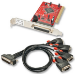 Lindy 4-Port PCI Serial Card interface cards/adapter