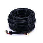 Monoprice 2868 audio cable 600" (15.2 m) 2 x RCA Black