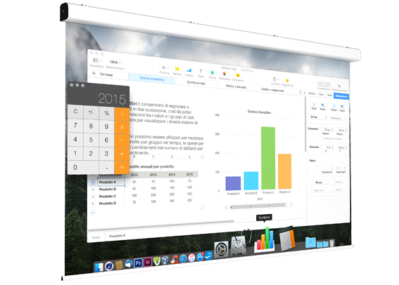 Image of Screen International Major VA 350cm x 219cm, 16/10 Format Non...