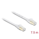 DeLOCK RJ45 Flat Patch Cable Cat.8.1 U/FTP up to 40 Gbps 7.5 m white