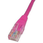 Cables Direct 3m CAT5e UTP networking cable Pink