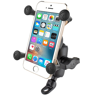 RAM Mounts X-Grip Phone Mount with 9mm Angled Bolt Head Adapter