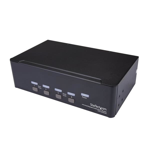 Image of StarTech.com 4-Port Dual DisplayPort KVM Switch - 4K 60Hz