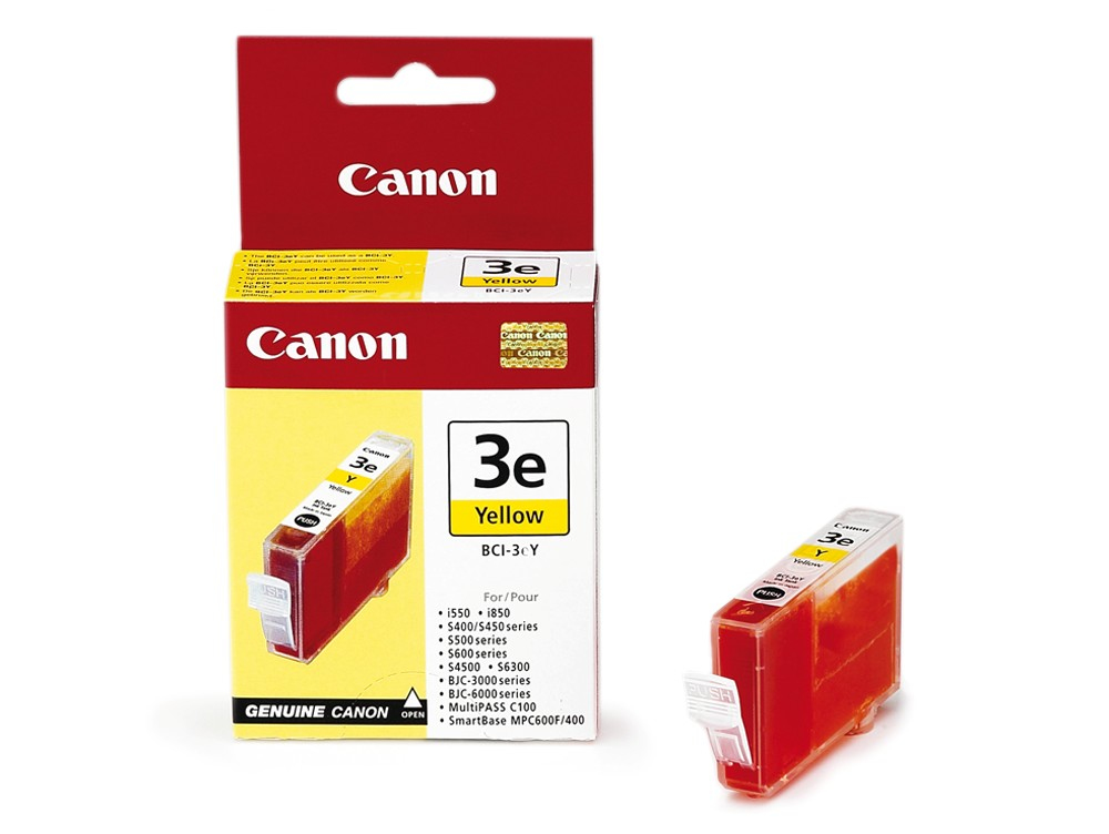 Canon 4482A002/BCI-3EY Ink cartridge yellow, 390 pages ISO/IEC 24711 14ml for Canon BJC 3000/6000/S 450/S 600