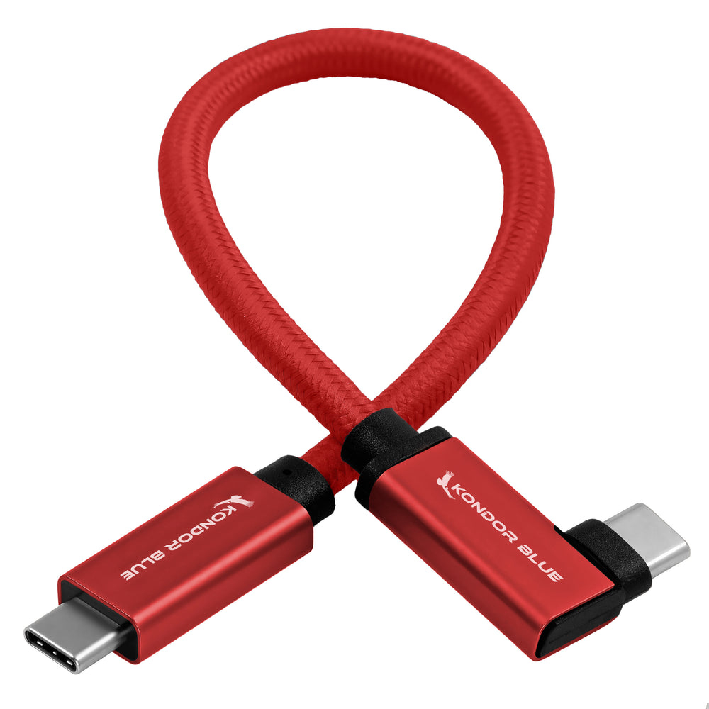Kondor Blue Blue Kondor Kb-Usbc-Ra-R Usb Cable Usb 3.2 Gen 2 (3.1 Gen 2) 0.216 M R