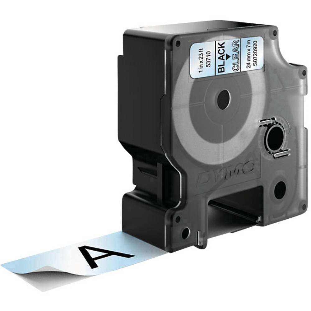 Image of Dymo 53710/S0720920 DirectLabel-etikettes black on Transparent...