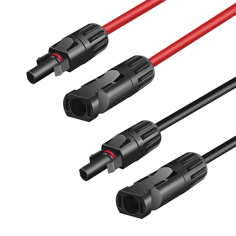 Logilink Black Solar Extension Cable Set. Pvc/M To Pvc/F. 6 Mm�. Cu. &