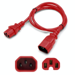 AddOn Networks ADD-C142C1514AWG3FTRD power cable Red 0.91 m C14 coupler C15 coupler