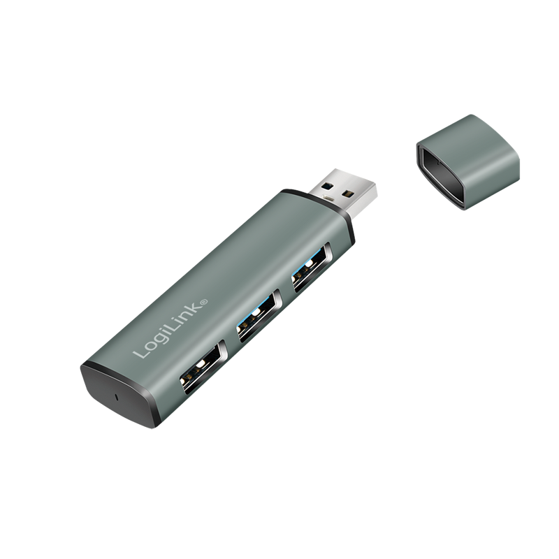 Image of LogiLink USB Hub 3.2 3-Port Grey