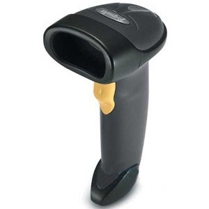 Image of Zebra LS2208 Bar Code Scanner, 7 ft Black 1D Laser