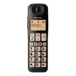 Panasonic KX-TGE112EB telephone DECT telephone Caller ID Black