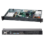 Supermicro CSE-502L-200B server barebone Rack (1U) Black