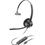 HP Poly EncorePro 310 - EncorePro 300 series - headset - on-ear - wired - USB-C - black - Works With Chromebook Certified