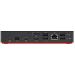 Lenovo 40AS0090US laptop dock & poortreplicator Bedraad USB 3.2 Gen 1 (3.1 Gen 1) Type-C Zwart