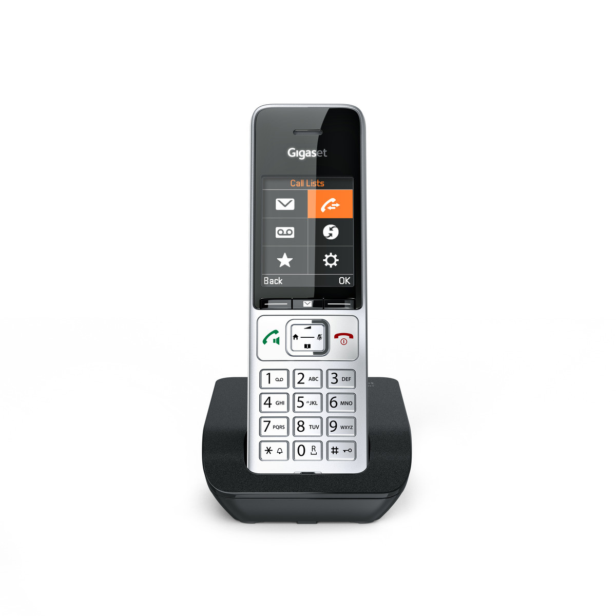 S30852-H3003-B101 UNIFY GIGASET OPENSTAGE COMFORT 500 - DECT telephone - Wireless handset - Speakerphone - 200 entries - Caller ID - Black - Silver
