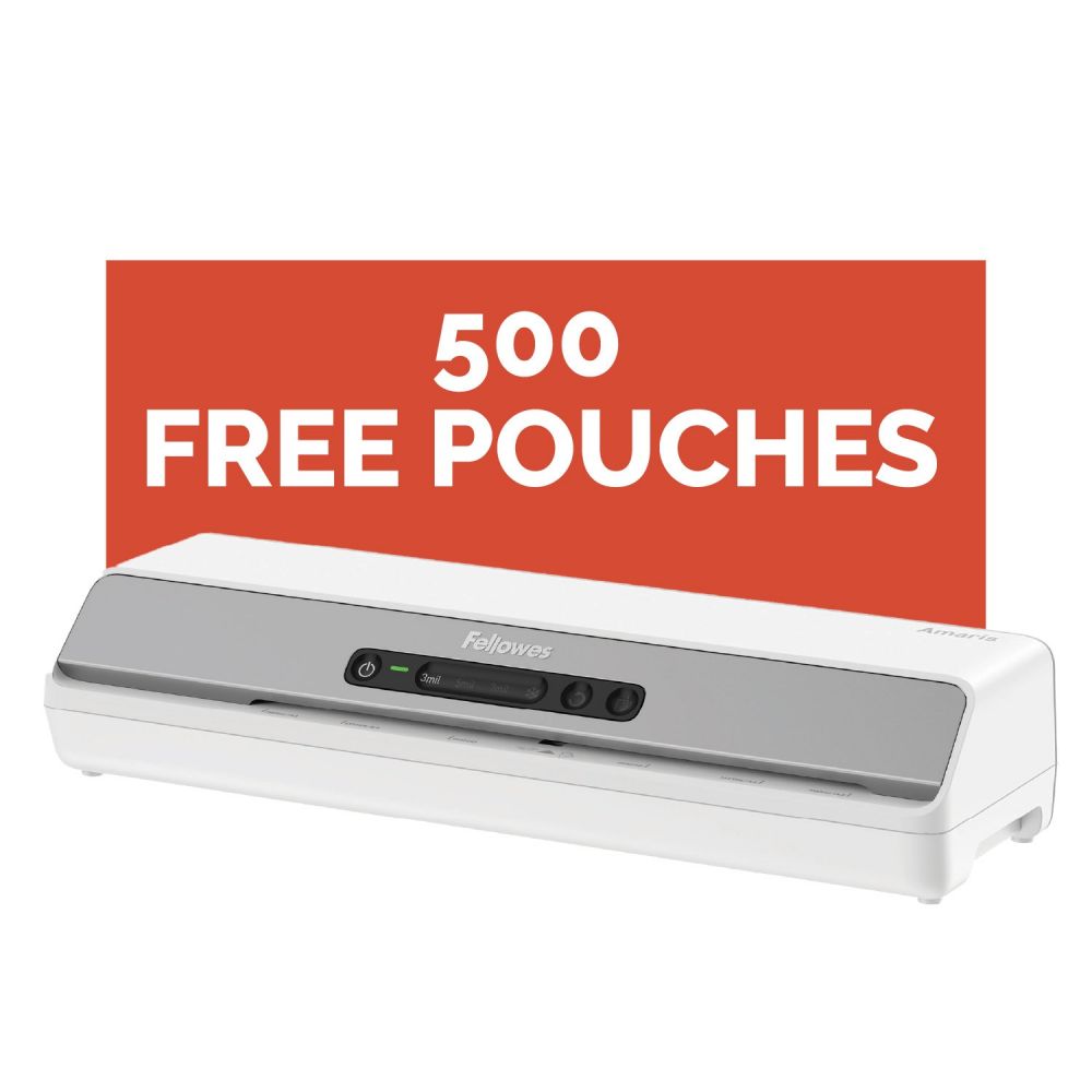 Amaris A3 Laminator +500 FREE A4 POUCHES thumbnail