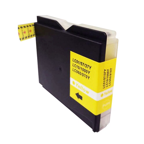 CTS Wholesale Comp Brother MFC240 Yellow Inkjet Ctg LC1000Y also for LC970Y  [LCLC960/LC970/LC1000Y]