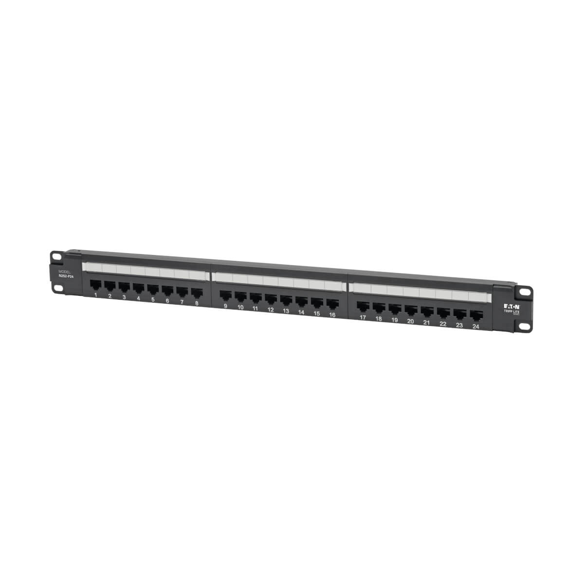 Tripp Lite N252-P24 Cat6 24-Port Patch Panel - PoE+ Compliant. 110/Kro