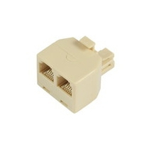 Image of Microconnect RJ11/2xRJ11 M/F network splitter Beige