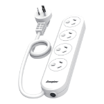 Energizer ET-4OW power extension 0.9 m 4 AC outlet(s) Indoor White