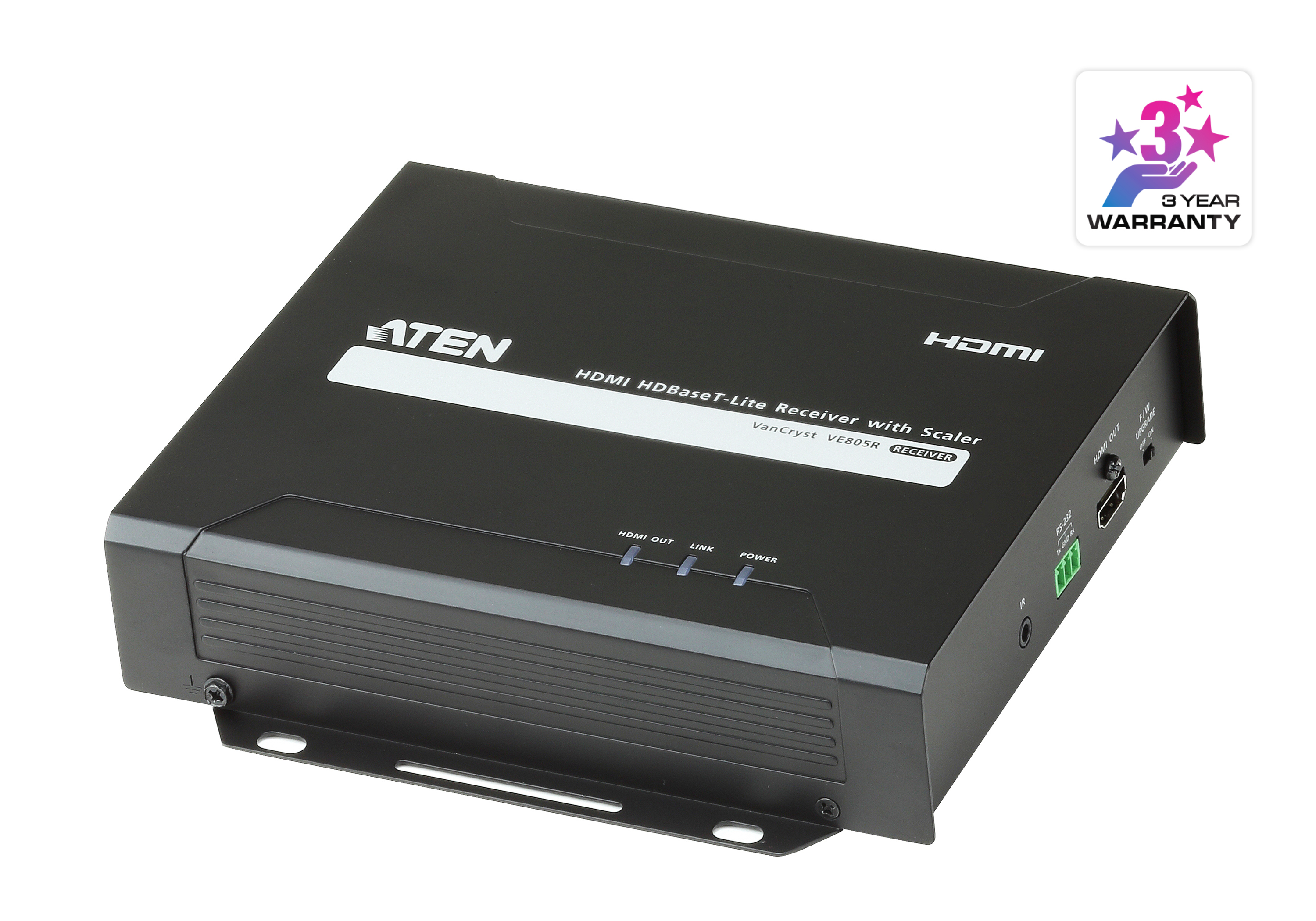 Image of ATEN VE805R-AT-E AV extender AV receiver Black