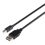 Deltaco USB-230S-LSZH USB cable USB 2.0 3 m USB A USB C Black