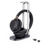 Yealink Headset Wireless Bluetooth ANC Over-Ear with B/T Dongle & Charging Stand BH76 Plus Teams