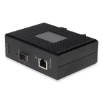 AddOn Networks 100/1000/10000Base-TX(RJ-45) to Open SFP+ Port POE 90W Industrial Media Converter