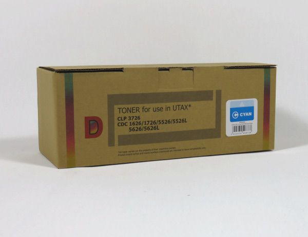 Data Direct Utax CLP1726 3726 4726 1626 Toner Cyan Compatible 44726100