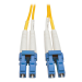 Tripp Lite N370-03M fiber optic cable 118.1" (3 m) LC OFNR OS2 Blue, White, Yellow