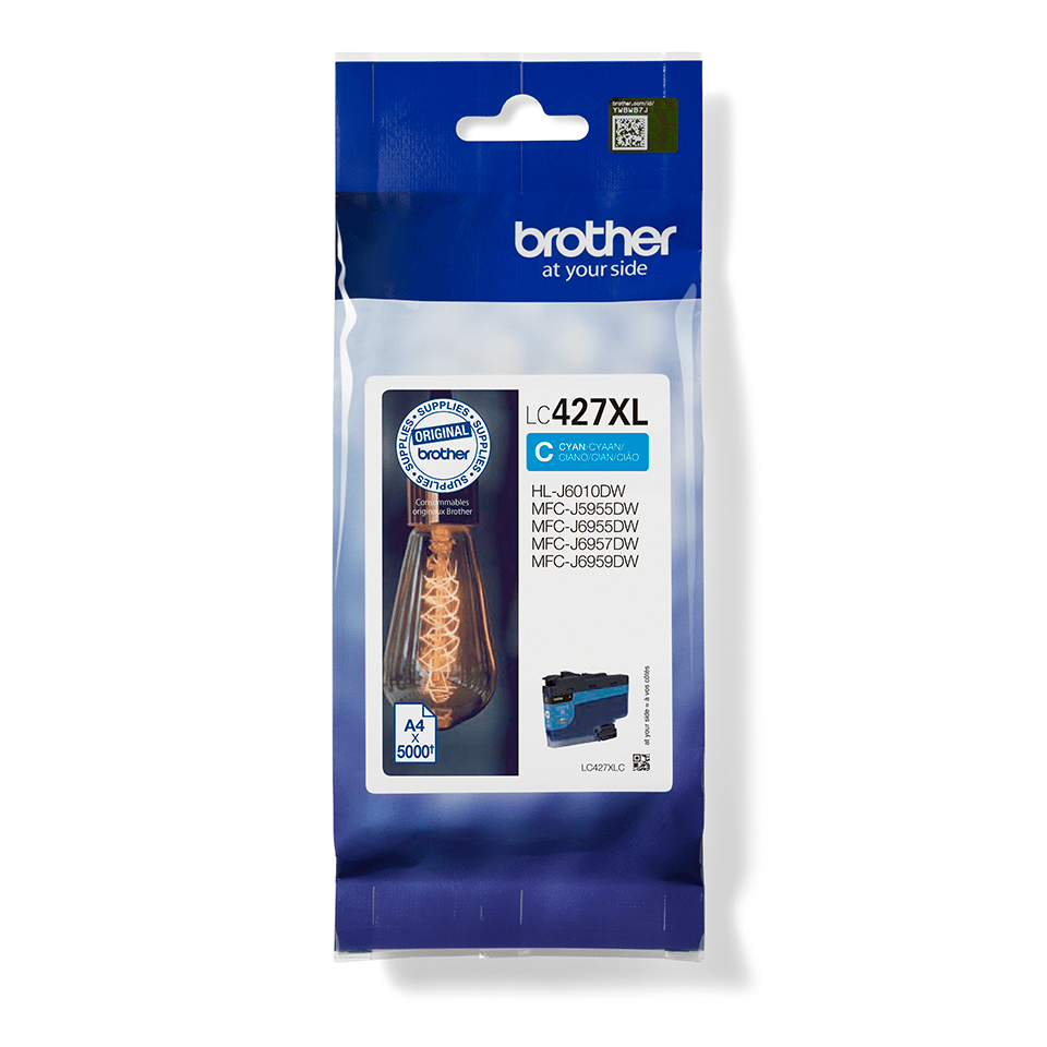 Image of Brother LC-427XLC Ink cartridge cyan high-capacity, 5K pages...