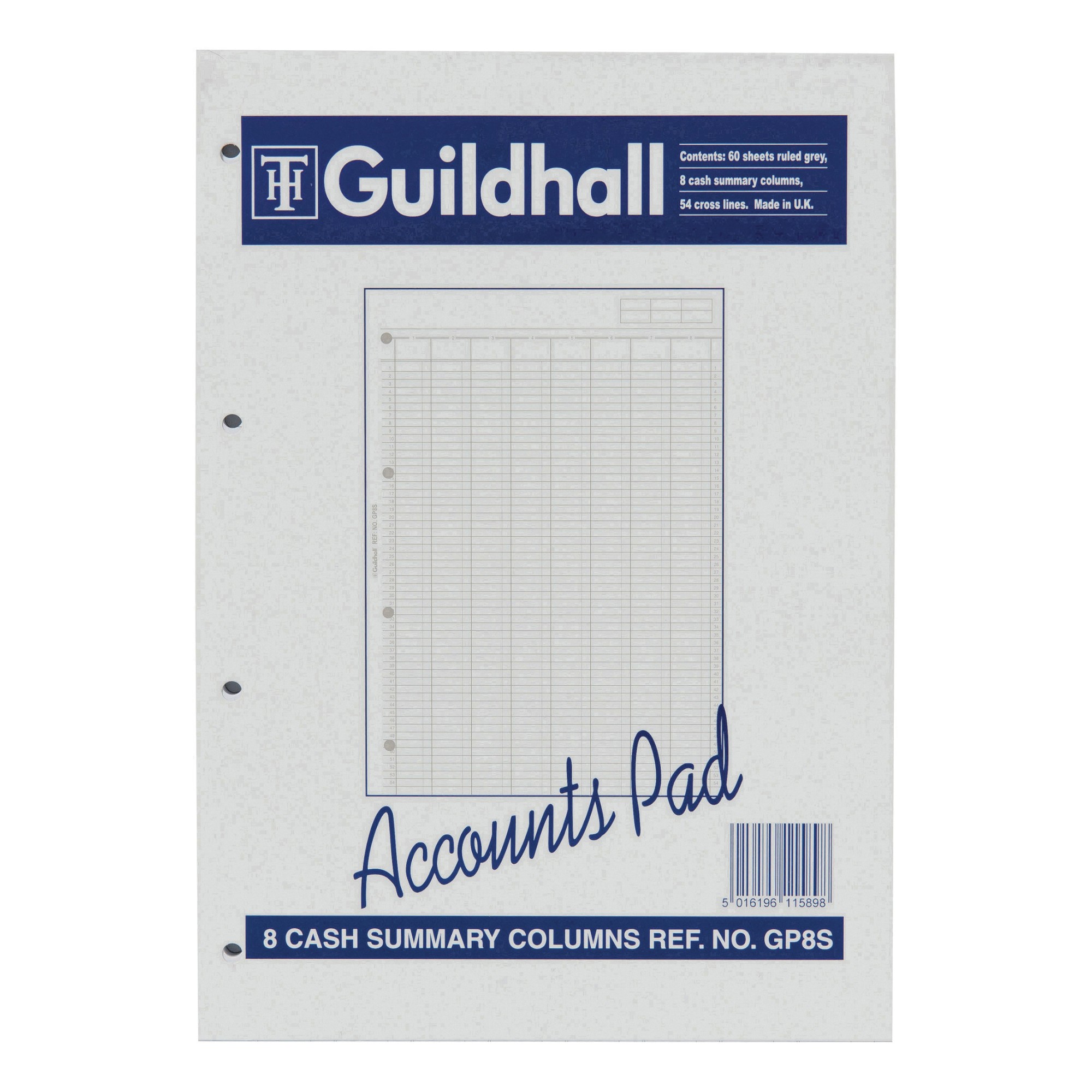 Guildhall Gp8SZ Accounts Pad 1589