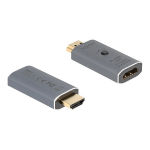 DeLOCK 64321 tussenstuk voor kabels 1 x HDMI-A Antraciet