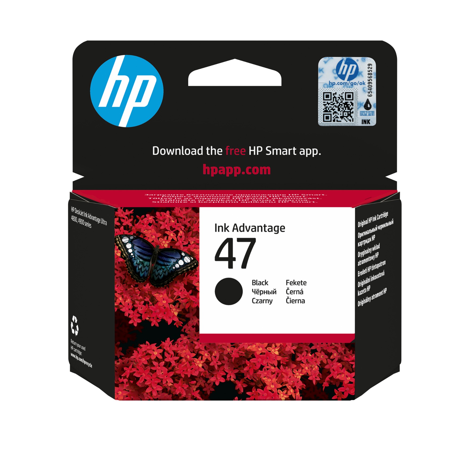 HP 6ZD21AE/47 Printhead cartridge black. 1.5K pages for HP DeskJet 482