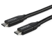 StarTech.com Cable de 1m USB-C a USB-C con capacidad para Entrega de Alimentación de 5A - USB TipoC - Cable de Carga USBC - USB 2.0