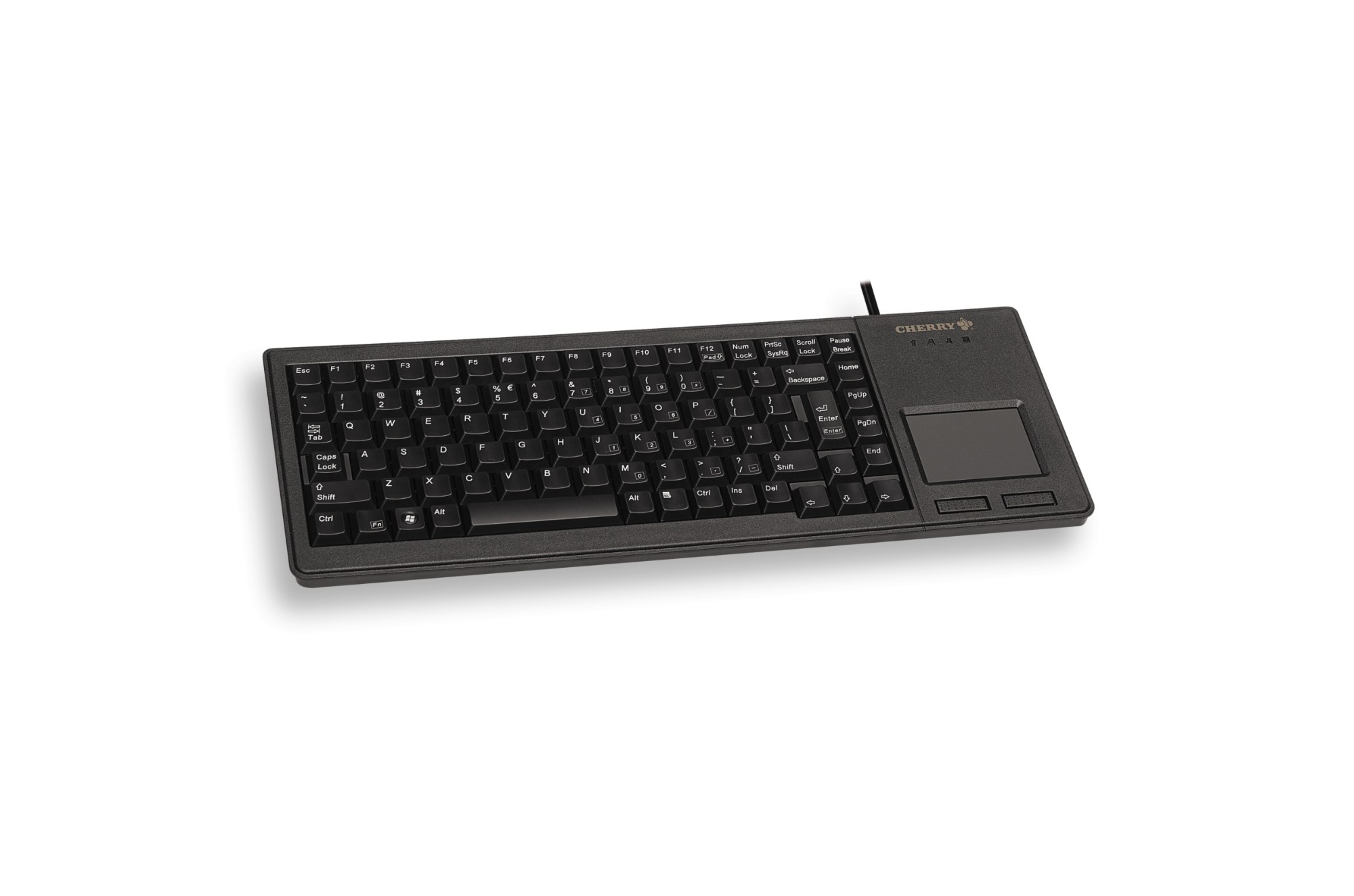 CHERRY XS Touchpad keyboard USB QWERTY UK English Black