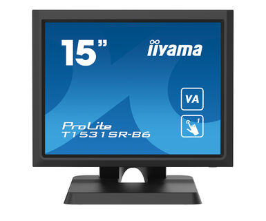 iiyama ProLite T1531SR-B6 computer monitor 38.1 cm (15") 1024 x 768 pixels XGA LCD Touchscreen Black