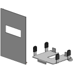 Ergonomic Solutions SpacePole Mini Kiosk set for
