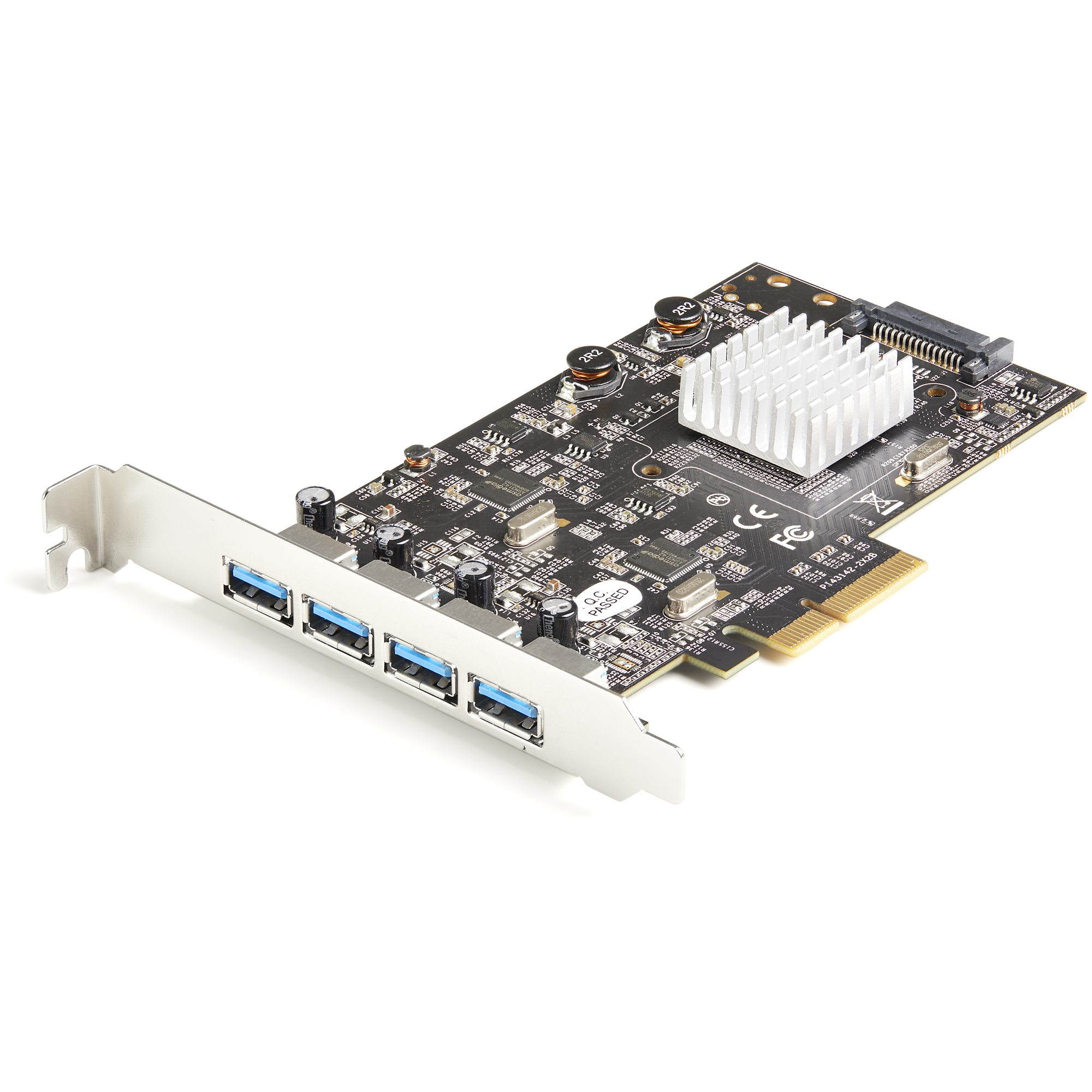 StarTech.com 4-Port USB PCIe Card - 10Gbps USB 3.1/3.2 Gen 2 Type-A PCI Express Expansion Card with 2 Controllers - 4x USB-A - USB PCIe Add-On Adapter Card - Windows/Mac/Linux