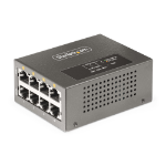 StarTech.com 4-Port Multi-Gigabit PoE++ Injector, 5/2.5/1G Ethernet (NBASE-T), PoE/PoE+/PoE++ (802.3af/802.3at/802.3bt), 160Watts Power Budget, Wall/DIN Rail Mountable, Unmanaged