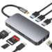 JLC H44 Type C 8 Port Adapter - Silver