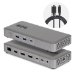 StarTech.com USB4 Docking Station, Driverless Dual 4K 144Hz for Mac and Windows, Universal USB-C Dock with DisplayPort, 100W PD and 2.5GbE